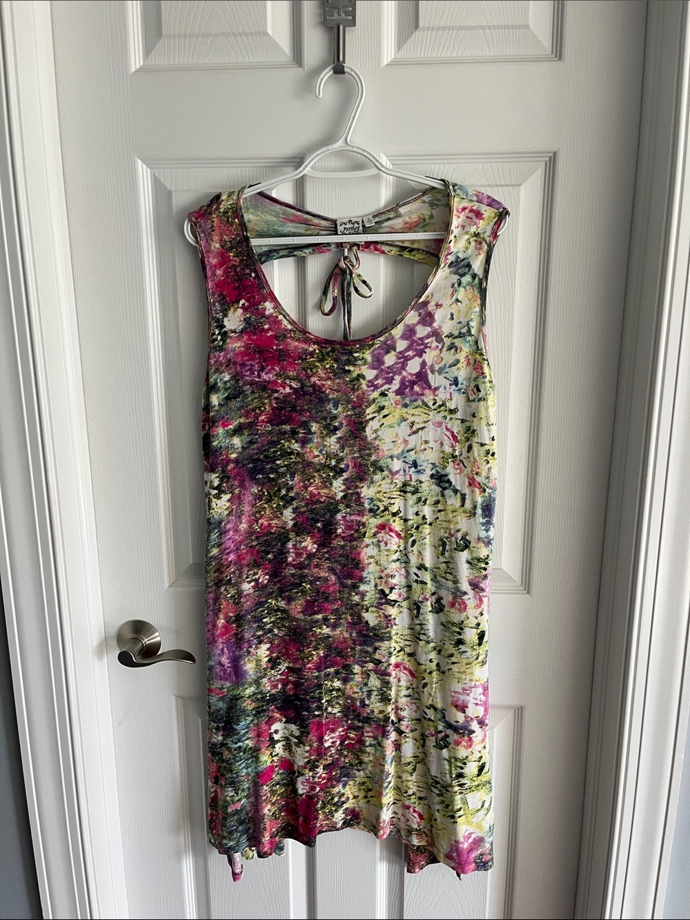 Parsley & Sage Multicolor Floral-Print Sleeveless Midi Dress